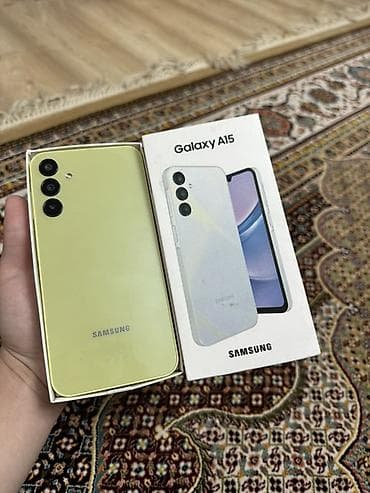 one plus 3: Samsung Galaxy A15, 256 ГБ, цвет - Желтый — 1