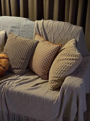 Плед, Китай, Новый, Все сезоны, Вязаный