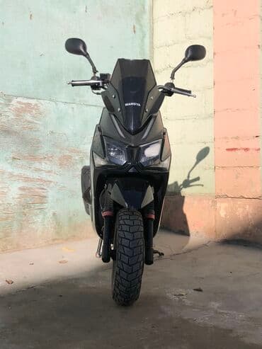 купить мотор на мотоцикл 400 кубов: Скутер Wangya, черный, агрессивный дизайн с высоким затемненным — 1