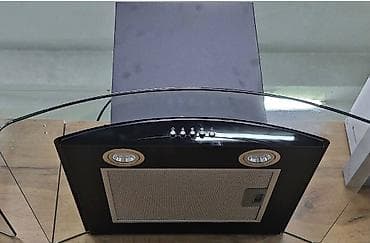 mix 3: Кухонная вытяжка Midea, купольная, с изогнутым стеклянным козырьком — 3