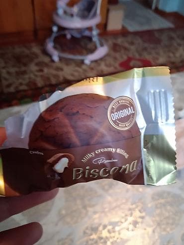 sweet box: Печенье Biscona с молочной кремовой начинкой. - Формат — 1