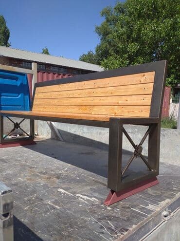 подъемный механизм для кровати: Скамейка Со спинкой, Без крыши — 1