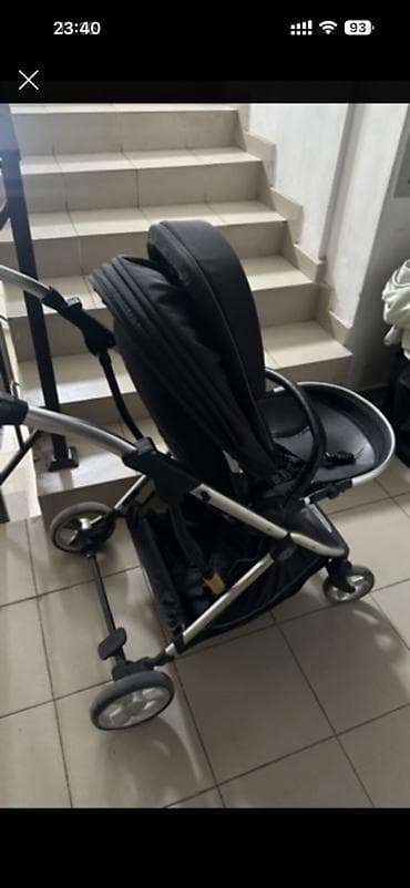 коляска sybex: Коляска, цвет - Черный, Б/у — 3