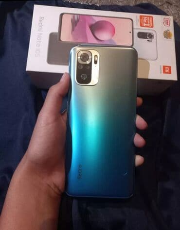 чехол на редми 10 с: Redmi, Redmi Note 10S, Б/у, 128 ГБ, цвет - Голубой, 2 SIM — 1