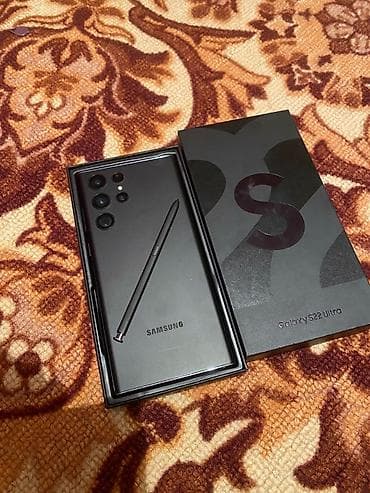 modric ms100: Samsung Galaxy S22 Ultra, Б/у, 256 ГБ, цвет - Черный, 1 SIM — 1