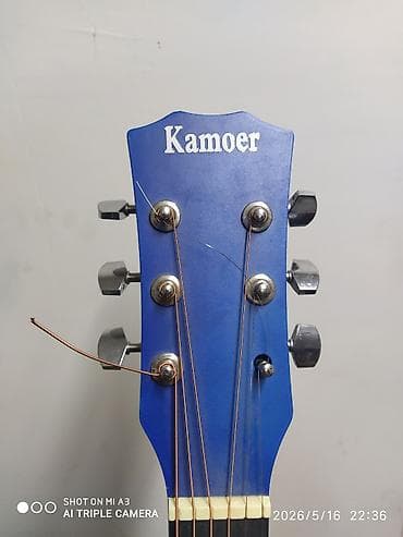 yamaha инструменты: Акустическая гитара Kamoer, формат дредноут с вырезом (cutaway), цвет — 4