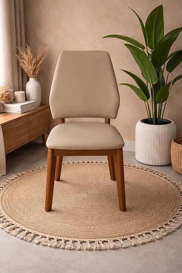 кызыл кия кыз: Ашкана үчүн отургуч, Жаңы, Жыгач, Бөлүп төлөө менен, түсү - Саргыч боз — 7