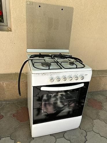 газовый духовка: Газовая печь, Б/у, Напольная, цвет - Белый — 3