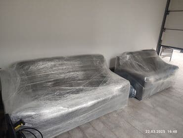 коженный диван: Прямой диван, Новый, Трехместный — 4