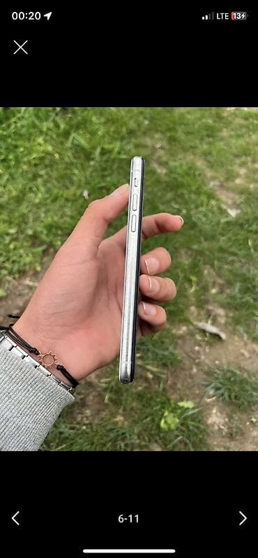 iphon x: IPhone X, Б/у, 256 ГБ, Белый, Защитное стекло, Чехол, 67 % — 5