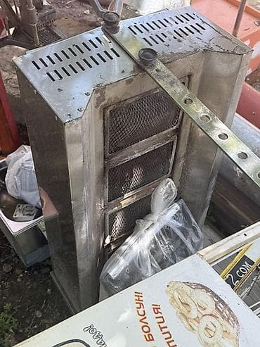 пресс гриль: Газовый гриль-шаурма (вертикальный гриль/аппарат для шаурмы, кебаба) — 2