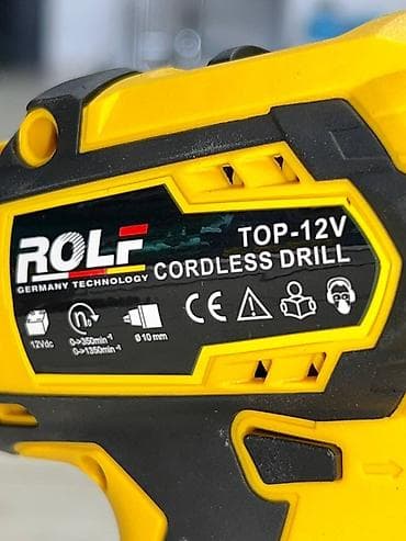 Инструменттер: Аккумуляторная дрель-шуруповерт ROLF TOP-12V Комплектация: - — 5