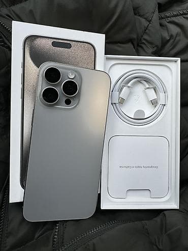 iphone 10plus: IPhone 15 Pro Max, Б/у, 256 ГБ, Natural Titanium, Коробка, 84 % — 1