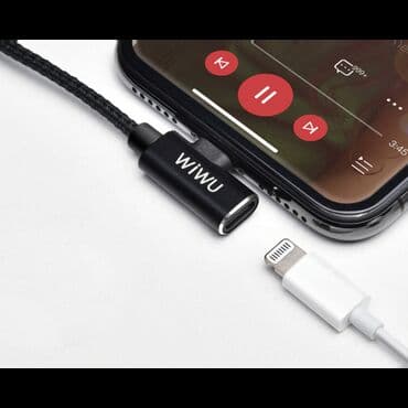 переходник наушники: Переходник AUX WIWU ST02 Pro Lightning to Lightning + Lightning Арт — 3
