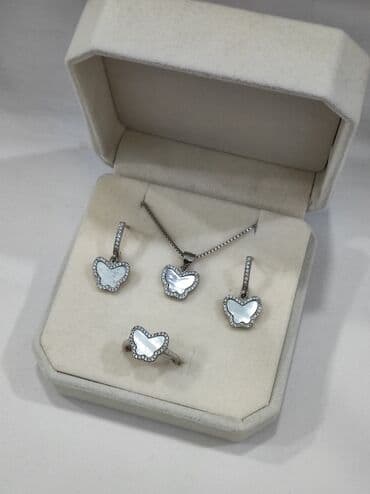 самые красивые свадебные платья в мире: Набор украшений, Проба 925, Женские, Новый — 2