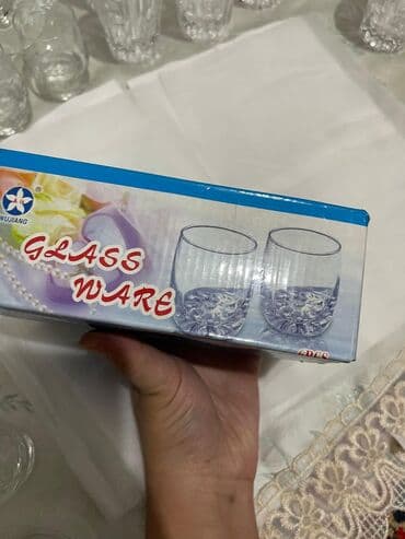 чай ичкен столдор: Набор стеклянных рюмок/стаканов для напитков - Комплектация: 6 штук в — 2