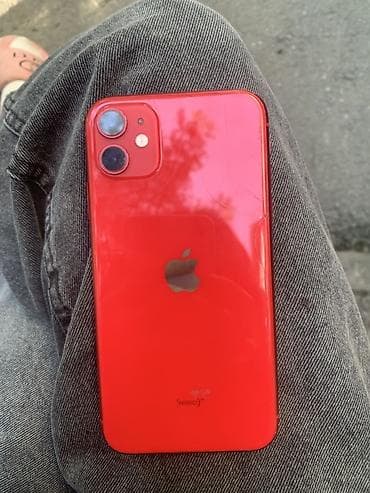 разбитый iphone: IPhone 11, 64 ГБ, Красный, 70 % — 2