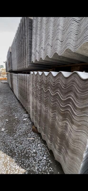 песочный сейф: Шифер, Асбест жана цемент, 8 толкундуу, Жаңы — 1