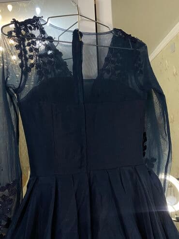 платья для спортивных бальных танцев для детей: Бальное платье, Длинная модель, цвет - Синий, S, В наличии — 6