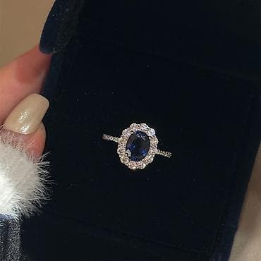 топазы голубого цвета: Кольцо, Проба 925, Женские, Фианит, Новый — 2