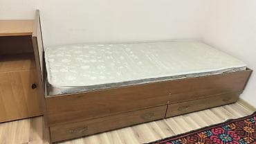 bunk bed: Односпальная кровать, С матрасом, длина - 190 см — 1