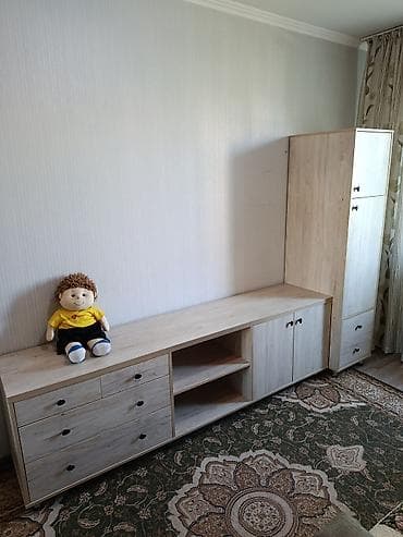 Стенка-шкаф, Тип стенки-шкафа: Модульная, Для зала, Особенности: С отделением под телевизор