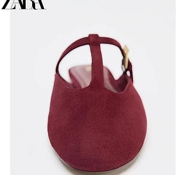 Айымдардын бут кийими: Женские мюли Zara насыщенного бордового цвета. 
Размер :38 
Цена :2500 — 6
