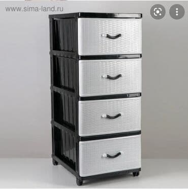 шкафы для ванны: Комод пластиковый
Тумба
Производство:Россия — 4