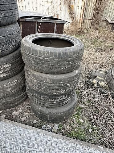 Диски: Комплект автомобильных шин (разные размеры) - Размеры на фото: - — 7