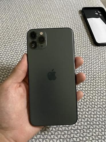 pro: IPhone 11 Pro Max, Б/у, 64 ГБ, Matte Midnight Green, Чехол, 82 % — 1