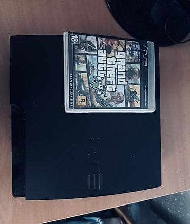 Sony PlayStation 3 Slim (CECH-30xx, серийный на корпусе) + диск Grand
