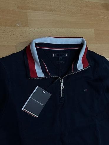 Мужская толстовка, S, M, L, Tommy Hilfiger, Новый, цвет - Синий, Самовывоз