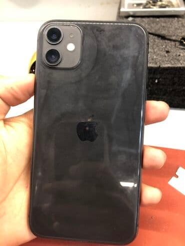телефон ош айфон: IPhone 11, Б/у, 128 ГБ, Черный, 100 % — 2