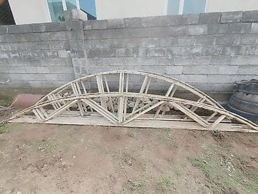 Арки железные для навеса И стойки 10 штук 60*60 длина 3