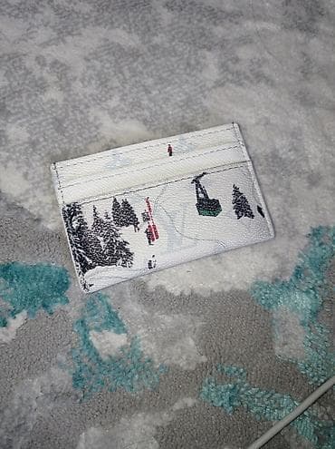 картхол: Держатель для карт (cardholder) с зимним принтом. - Формат — 1