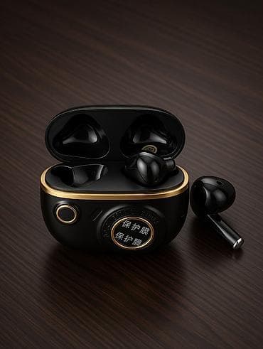 buds pro: Беспроводные TWS-наушники в чёрном цвете - Bluetooth 5.4 для — 5