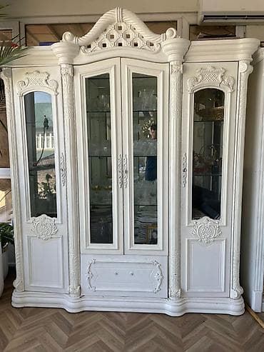 шкафты для посуды: Буфет, Б/у, Без мойки, Дерево — 2