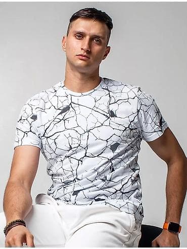 nike teech: Футболки оптом Мужская футболка с принтом “мрамор/трещины”. - — 6