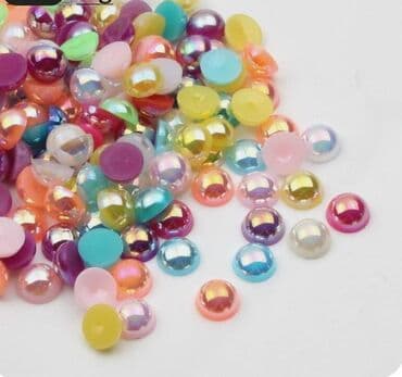 разширители для носа: Стразы Перламутровые (Полубусины) для Декора и Хобби! 🌈💎 Микс ярких — 1