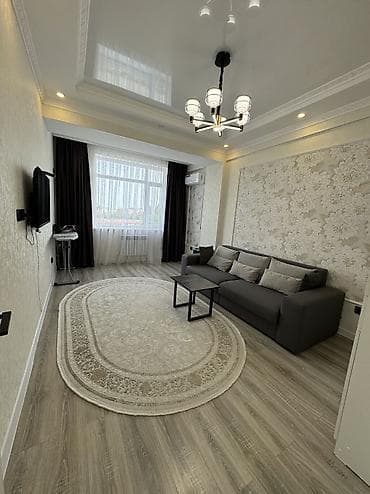 Батирлер: 1 бөлмө, 46 м², Элитка, 7 кабат, Дизайнердик ремонт — 1