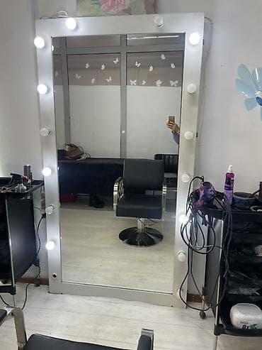 Гримерное зеркало с подсветкой для салона/студии - Большое напольное