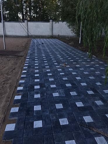 мраморный лист: Тротуарная плитка (вибролитая) с мраморной фактурой - Формы: квадрат — 1