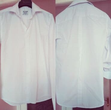 срочно в связи с переездом: S - M р., Турция, бел., муж. класс., рубашка с длинным рукавом "TONY — 4