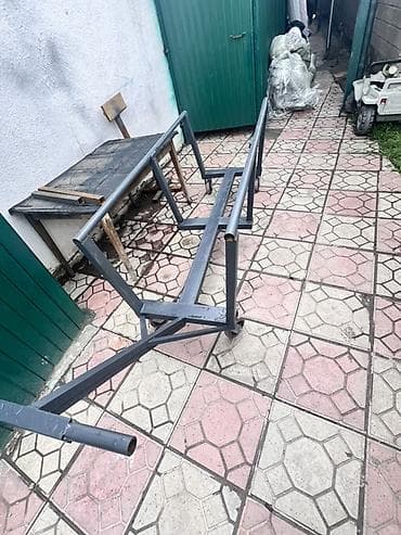 тележка для груза: Садово-строительная тачка и тележка, Стальная, Четырехколесная, Новый, В розницу — 5