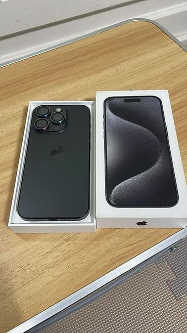 flip 4: IPhone 15 Pro, Б/у, 256 ГБ, Black Titanium, Коробка, 88 % — 1