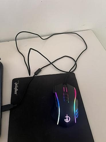 Стол компьютерлери жана комлектөөчүлөр: Игровая проводная мышь с RGB‑подсветкой - Эргономичная форма для — 1
