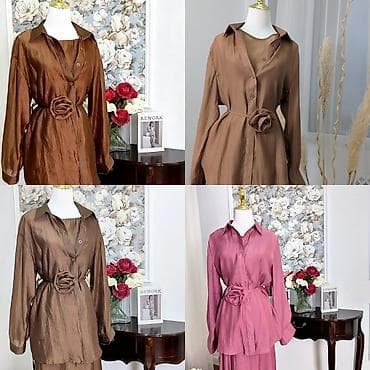 Костюм с юбкой, Модель юбки: Прямая, Макси, Китай, Стандарт