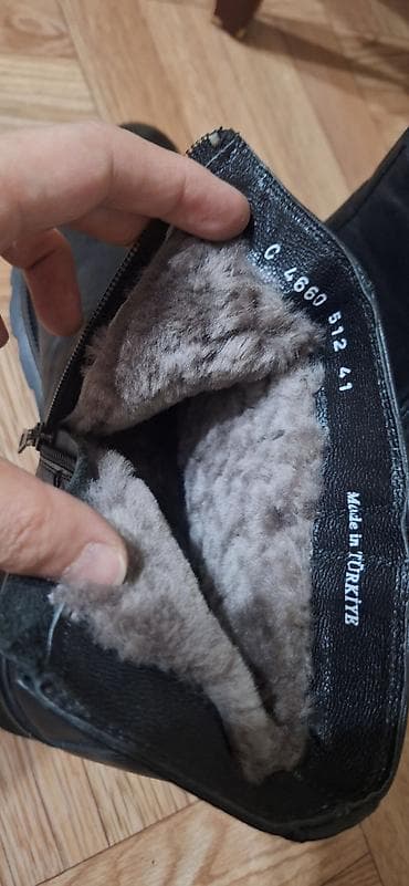 Продаю мужские НОВЫЕ КОЖАНЫЕ сапоги, внутри натуральный мех — 3