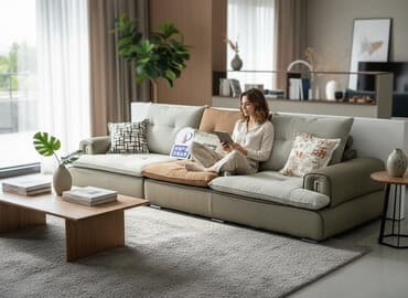 кожанный диваны: Модульный диван — 1