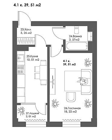 Новостройки от застройщика: 🏢 Продаются квартиры в жилом комплексе «Семетей» от строительной — 5